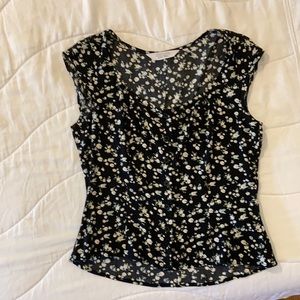 & other stories viscose floral top size 4
